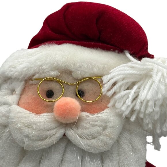 Santa Claus Christmas Figurine With Gifts & Gold Glasses Decoration - 18 Inches - Picture 2 of 10